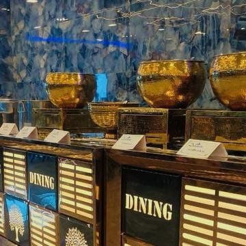 Grand buffet spread catered by Delicacies for a Vizag wedding